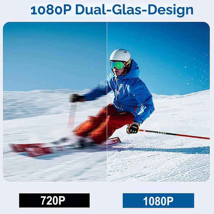 128GB Sportkamera Wasserdicht 1080P Tragbare Kamera mit 360° Drehbarem Clip, Bodycam Körperkamera Mi