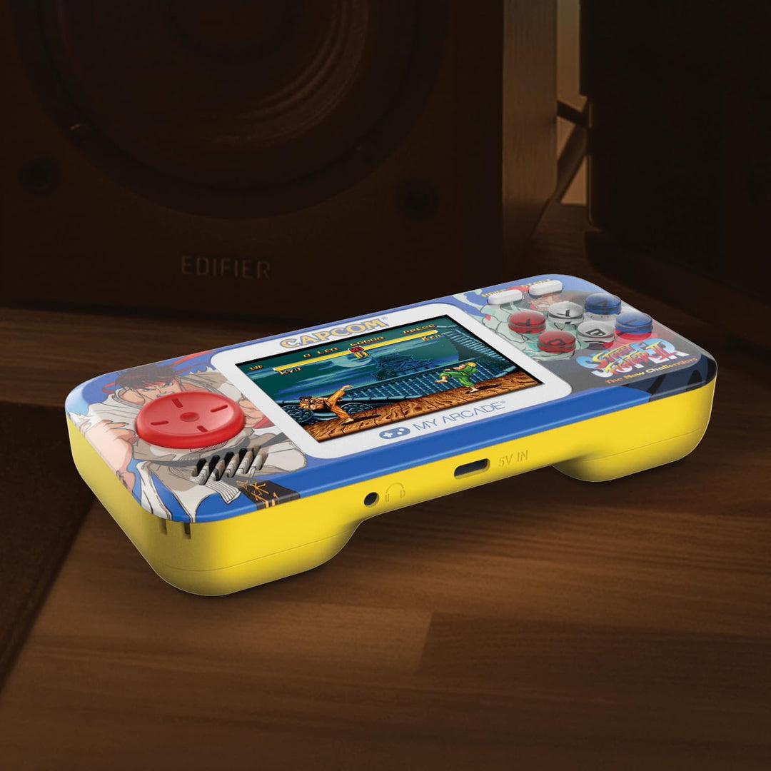 My Arcade Super Street Fighter II Pocket Player Pro tragbares Gaming-System (2 Spiele in 1)