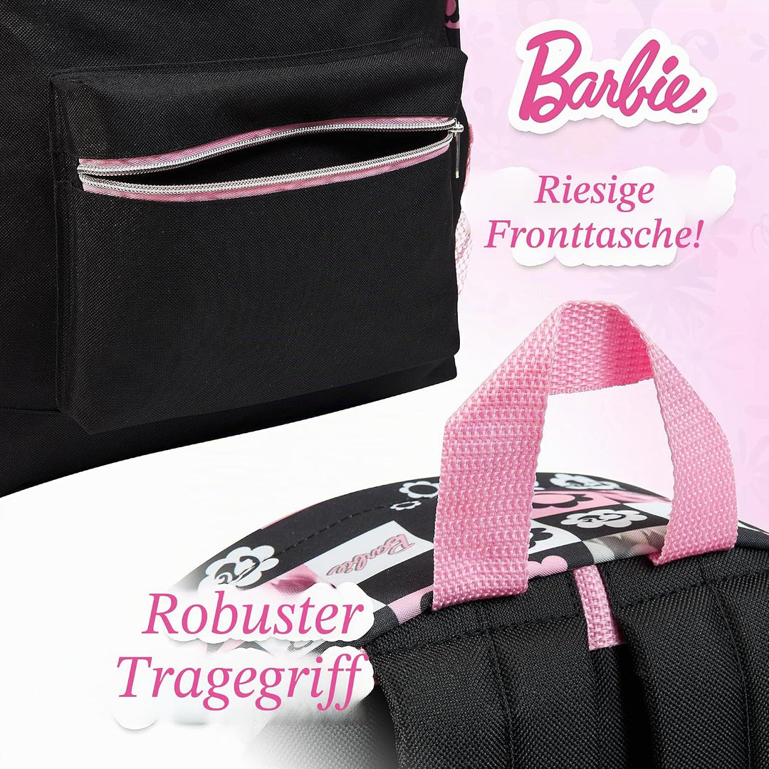 Barbie Kinderrucksack Mädchen, Geräumig Kinderrucksack mit Verstellbaren Trägern, Kindergarten Rucks