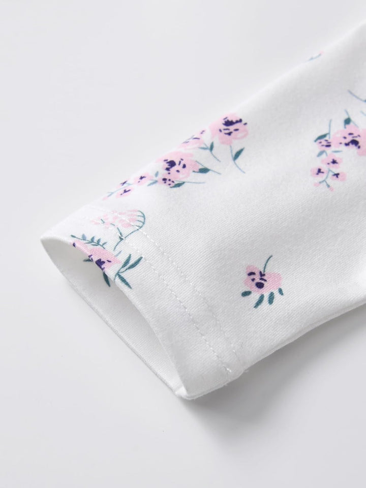 Derouetkia Baby Mädchen Kleidung Langarm Floral Tops + Strumpfhosen Cute Outfit Set 12-18 Monate, 12