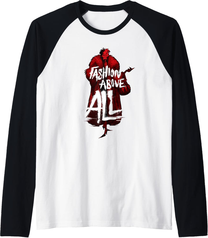 Disney Villains Fashion Above All Cruella De Vil Raglan