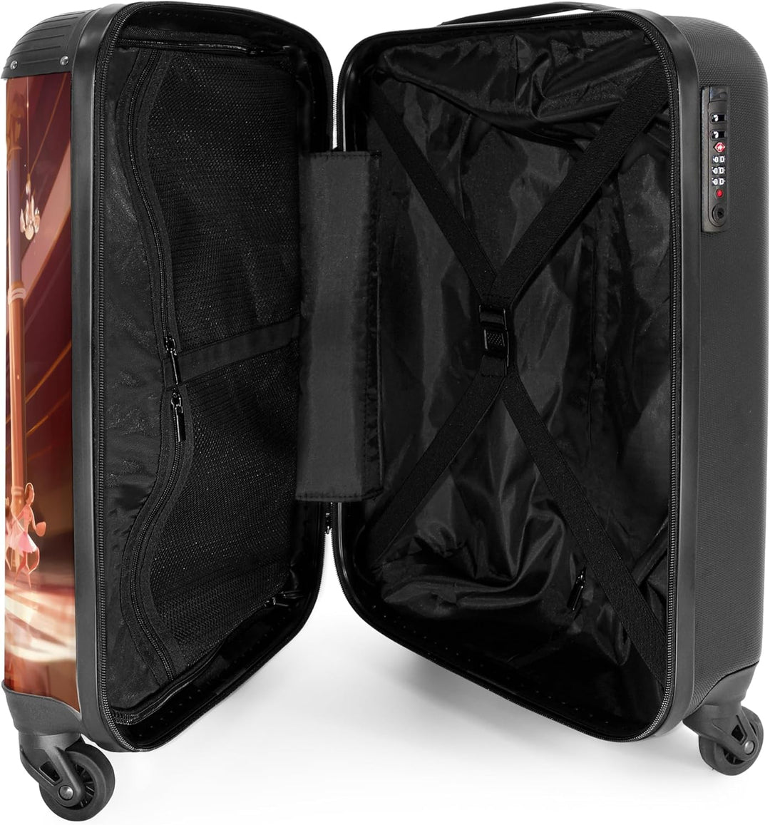 NoBoringSuitcases.com® Kinderkoffer Mädchen - Koffer Kinder Mädchen - Prinzessin - Kinder Koffer Mad