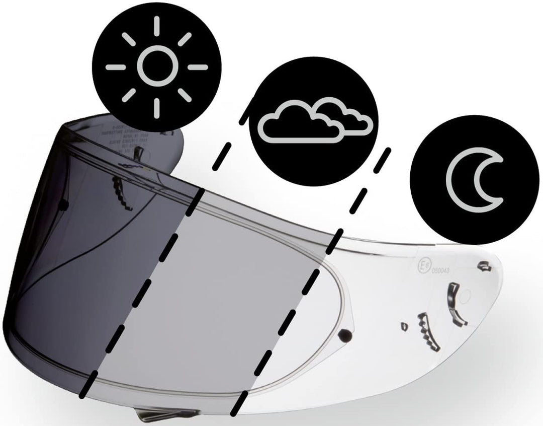 Shoei CWR-1 Photocromic Visier (Protec Tint,One Size)