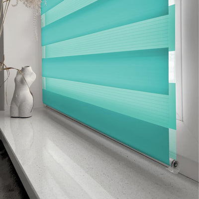 Home-Vision® DuoRollo Klemmfix, Doppelrollo ohne Bohren mit Klämmträgern, Rollos für Fenster und Tür
