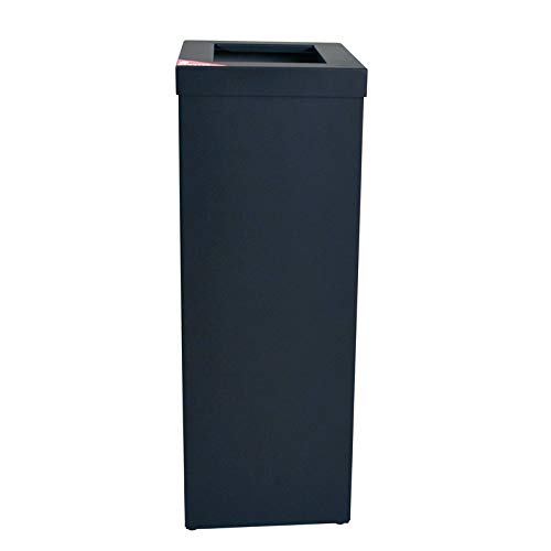 PROREGAL Wertstoffsammler RecycloFlex 60 | 60 Liter, HxBxT 70,5x26,3x34,3cm | Aluminium | Schwarz, S