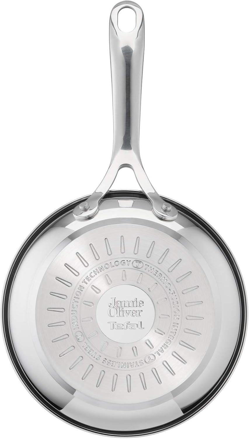 Tefal Jamie Oliver by Cook's Direct On Bratpfanne 20 cm & 20 cm Compatible Glass Lid Bundle mit 20 c