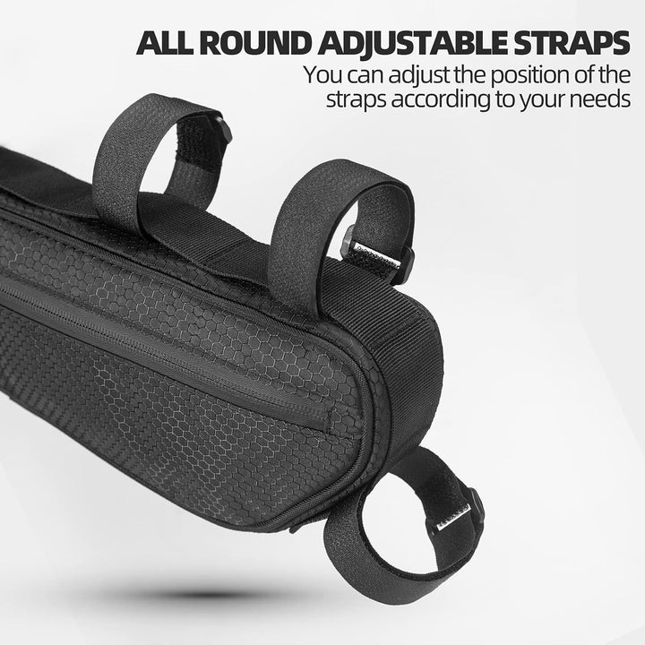 ROCKBROS Fahrradtasche Set, Fahrrad Lenkertasche + Rahmentasche, 2 in 1 Abnehmbare Dreiecktasche für