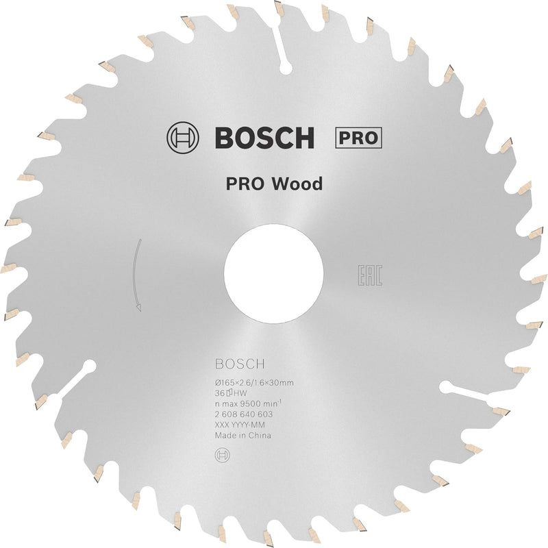 Bosch Accessories Bosch Professional 1x Kreissägeblatt Optiline Wood (Sägeblatt für Holz, Ø 165 x 30