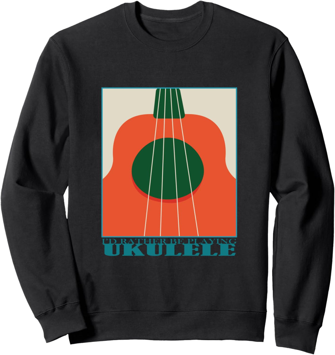 Ukulele-Spieler Musiker Musiklehrer Gitarre Sweatshirt