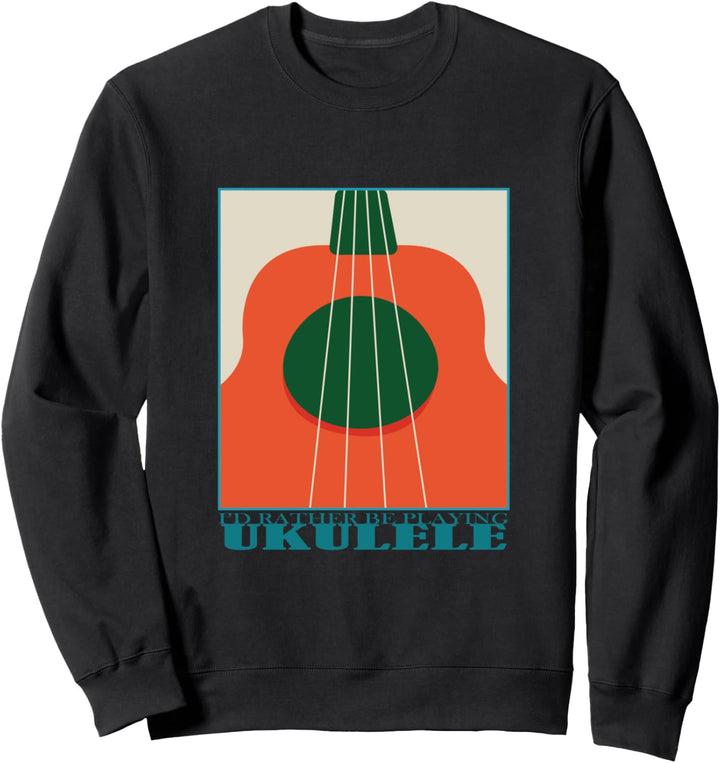 Ukulele-Spieler Musiker Musiklehrer Gitarre Sweatshirt