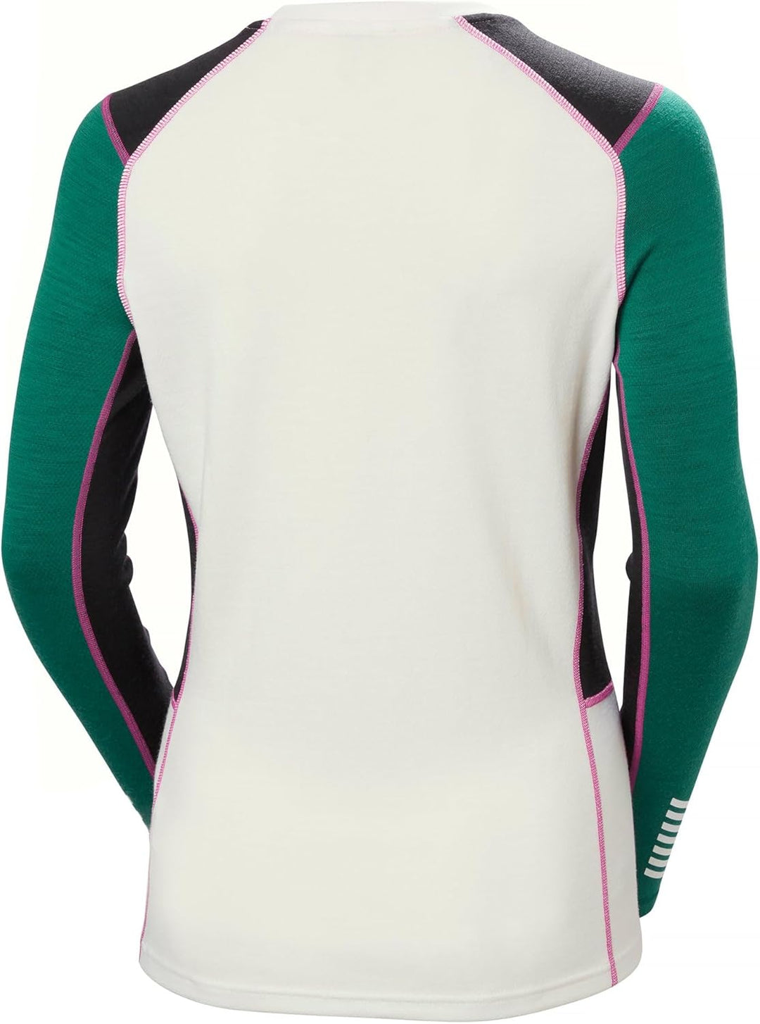 Helly Hansen Damen Lifa Merino Midweight Crew Funktionsshirt XS 439 Emerald, XS 439 Emerald