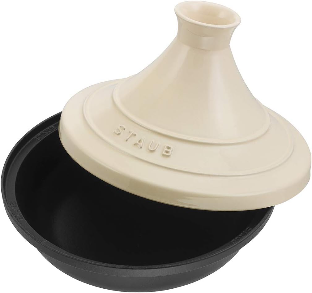 STAUB Tajine, 28 cm, Gusseisen, mit Deckel aus Keramik, für traditionelle marokkanische Gerichte, Sc