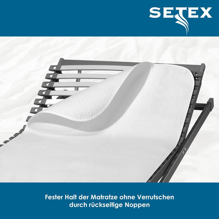 Setex - Matratzenunterlage Classic mit Noppen 160x200cm - Rutschfester Matratzenschoner zum Auflegen