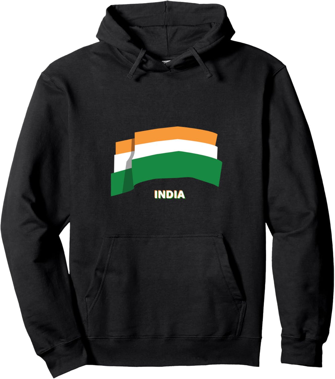 Flagge Indien Pullover Hoodie