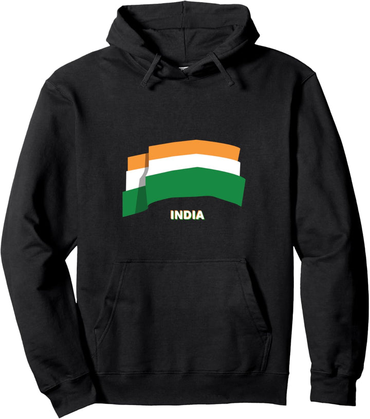 Flagge Indien Pullover Hoodie
