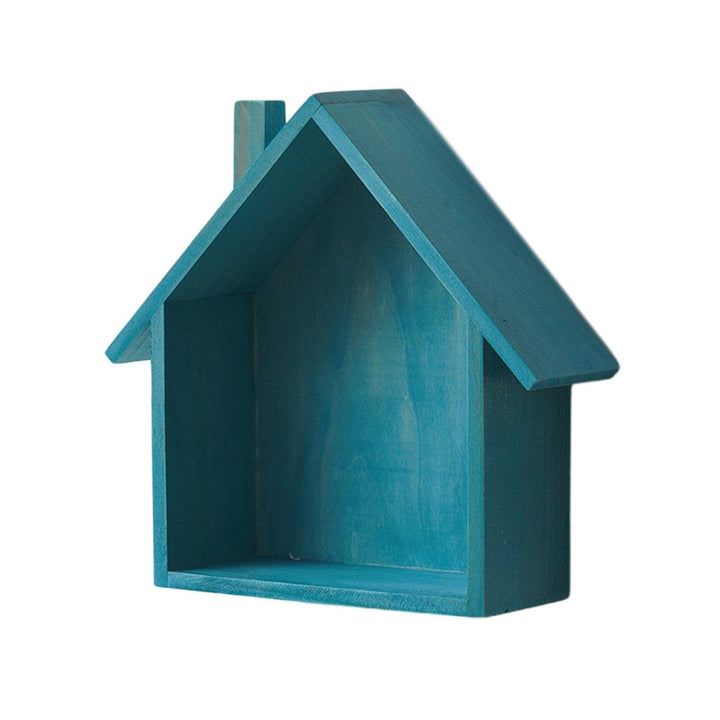 Holzbox Hausform | Regalbox Hausform | Wandregale In Hausform | Setzkasten Haus | Wanddekoration Kin
