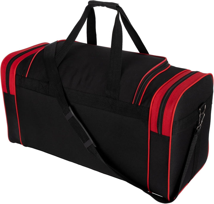 Sporttasche, Reisetasche und Fitnesstasche für Damen und Herren- Tainingstasche, Gym Bag (Rot, L 80