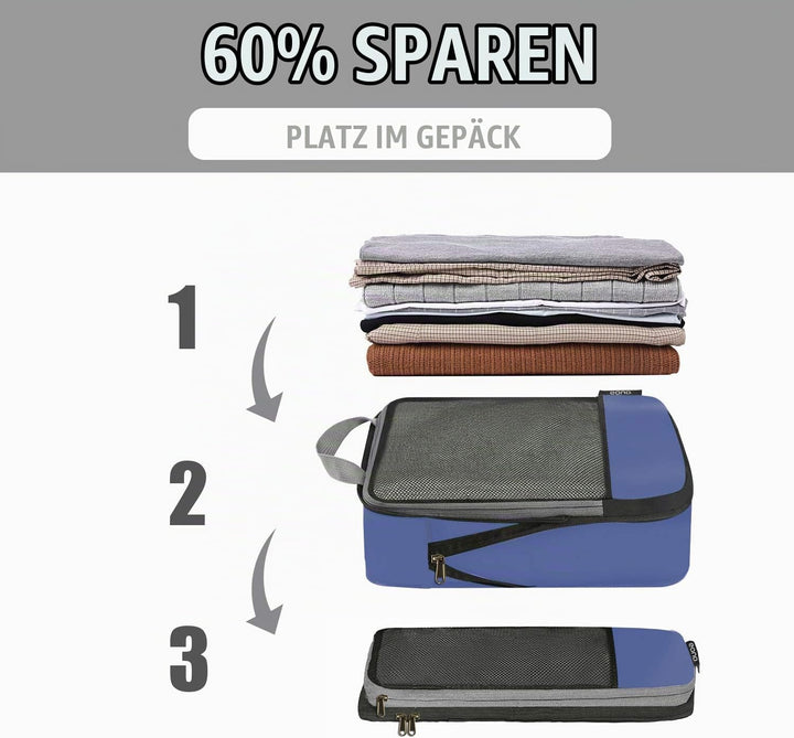 Eono Komprimierbaren Packwürfeln zur Organisation Ihres Reisegepäcks, Compression Packing Cube, Pack