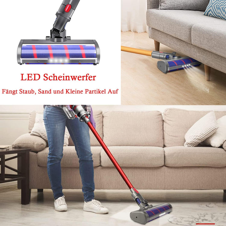 Softroller Bürste für Dyson V7 V8 V10 V11 Kabellosen Staubsauger, Elektrischer Bodendüse Weich-Reini