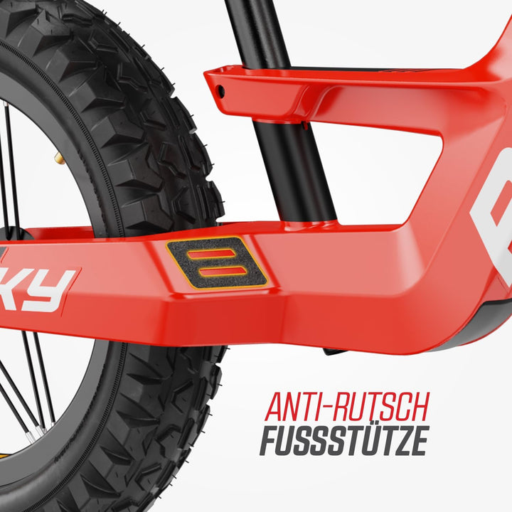 BERG Biky Cross Laufrad | ab 2 Jahren | 12 Zoll | Kinder Laufrad mit Handbremse | Luftreifen | Höhen