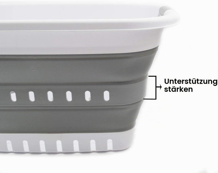 SAMMART 37L Collapsible Plastic Laundry Basket - Foldable Pop Up Storage Container/Organizer - Porta