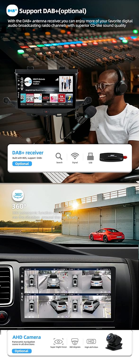 6G+128G - Android 12 IPS Autoradio Passt für Vauxhall Astra K/Buick Verano GS (2016-2020) - Kabellos