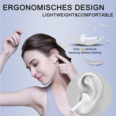Fngyus Bluetooth-Kopfhörer, kabellose In-Ear-Kopfhörer, Ladebox, Kopfhörer, Noise-Cancelling-Kopfhör