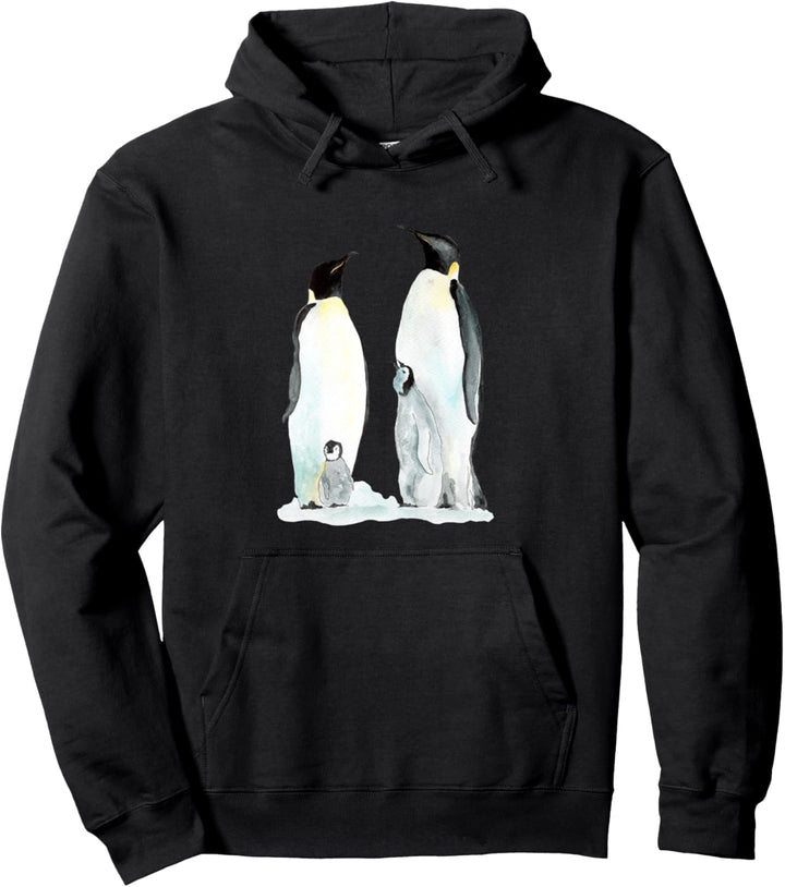 Pinguin Familie zwei Kinder - Pinguin Pullover Hoodie