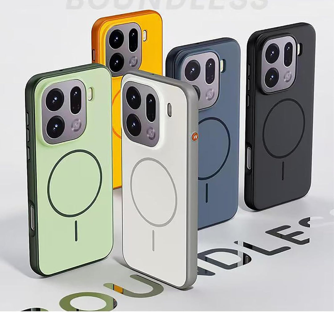 GIOPUEY Magnetische Handyhülle für Oppo Find X9 Hülle, Case Kompatibel mit MagSafe, Matte PC Zurück