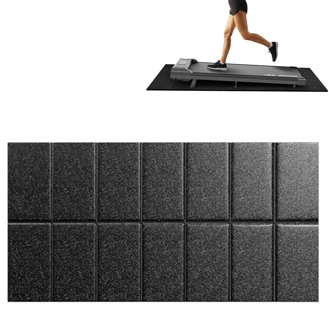 Laufbandmatte, Bodenschutzmatte 140x60 cm Faltbar, Hochdichte PVC zur Schalldämmung & Stossdämpfung,