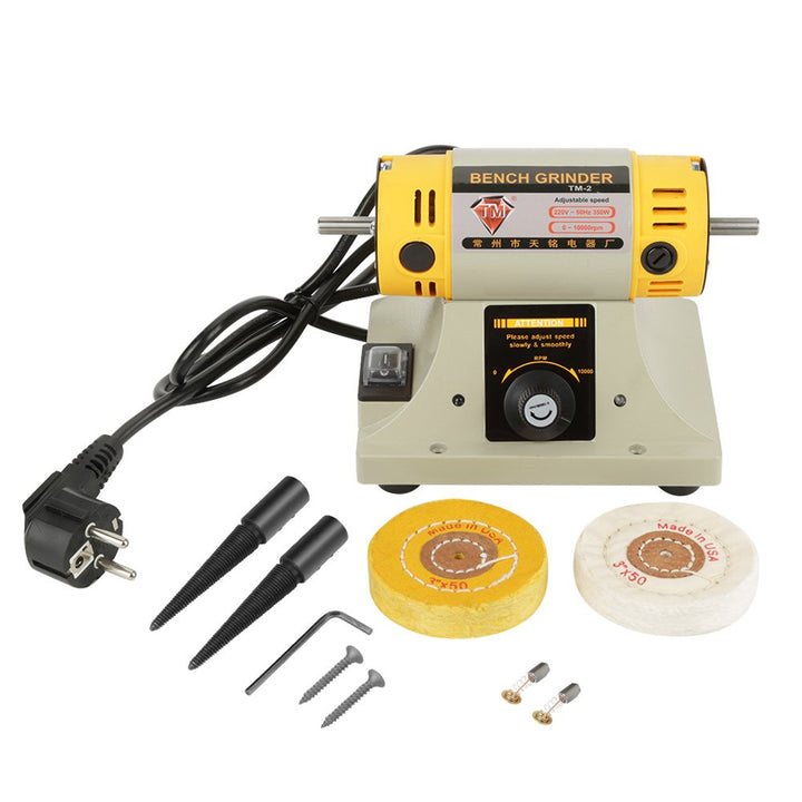 220 V 350 W Schmuckstein, Polierset, Bank, multifunktional, Poliermaschine aus Metall, mit Füssen au