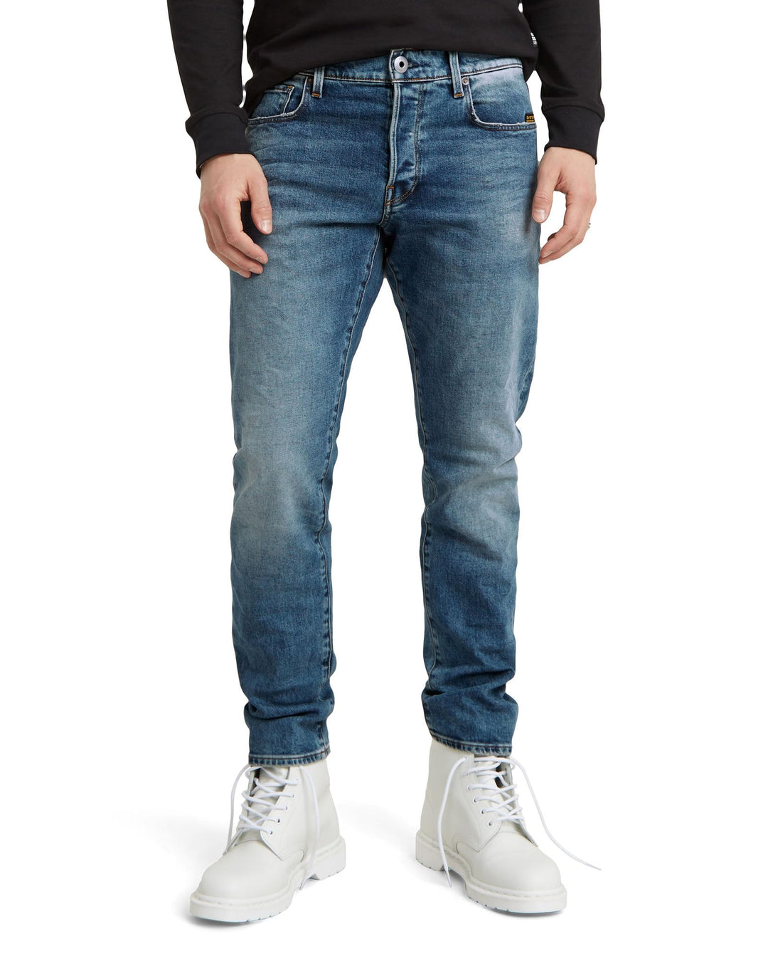 G-STAR RAW Herren 3301 Tapered Jeans 35W / 32L Blau (Vintage Azure 51003-c052-a802), 35W / 32L Blau