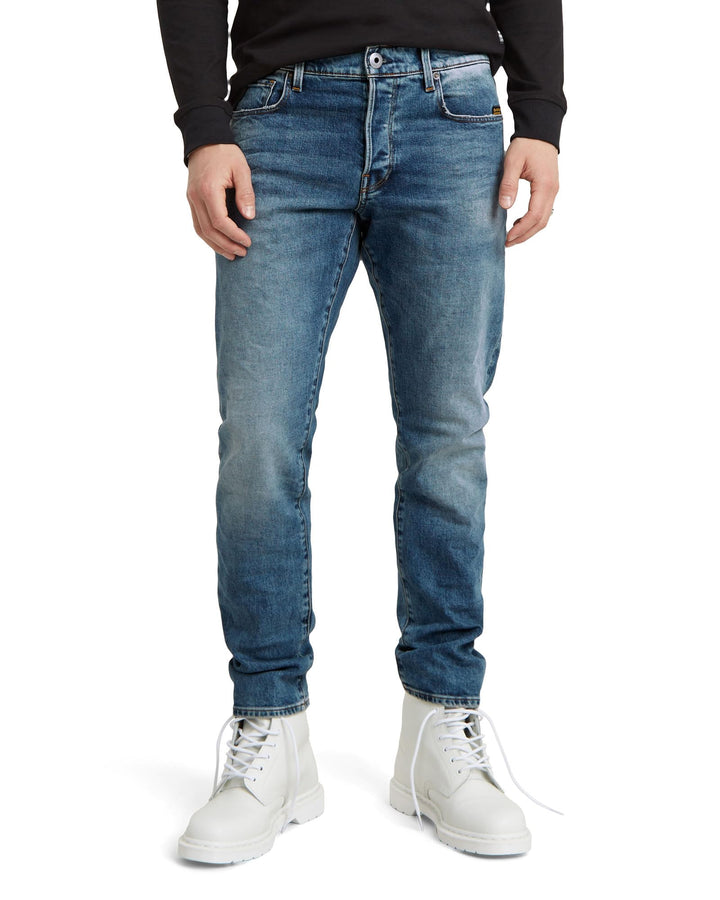 G-STAR RAW Herren 3301 Tapered Jeans 35W / 32L Blau (Vintage Azure 51003-c052-a802), 35W / 32L Blau