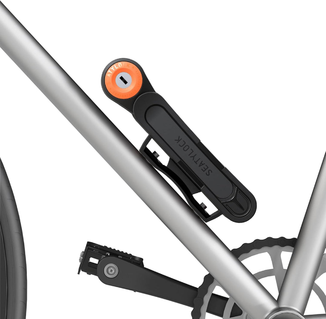 FoldyLock Compact Fahrrad Faltschloss – Patentiertes Testsieger Fahrradschloss mit Schlüssel und Hal