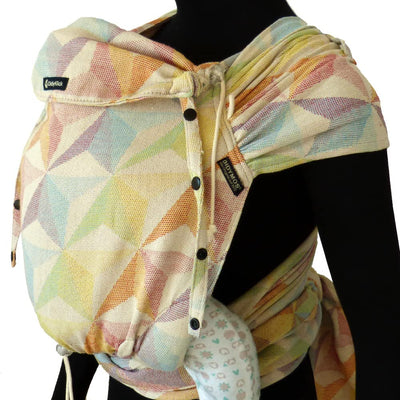 Didymos DidyKlick 4u Babytrage - Halfbuckle Tragehilfe Zephyr - für Babys und Kleinkinder von 3,5kg