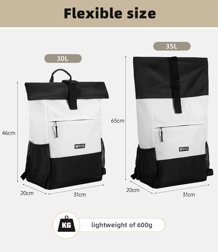 DEWUR 35L Thermo Rücksack Kühlrücksack Kühltasche Wasserdichter Picknickrücksack mit Flaschenöffner