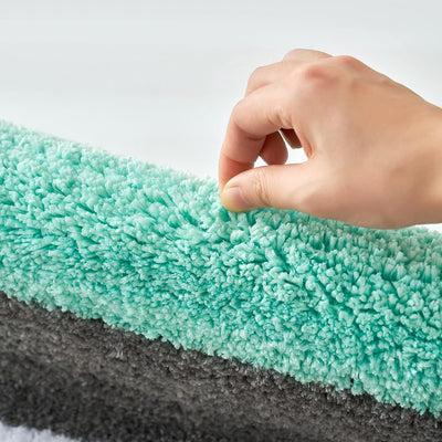 MIULEE Badematte Badteppich Duschmatte Non Slip Badvorleger Fussmatte Dekorativ Badzimmermatte Flaus