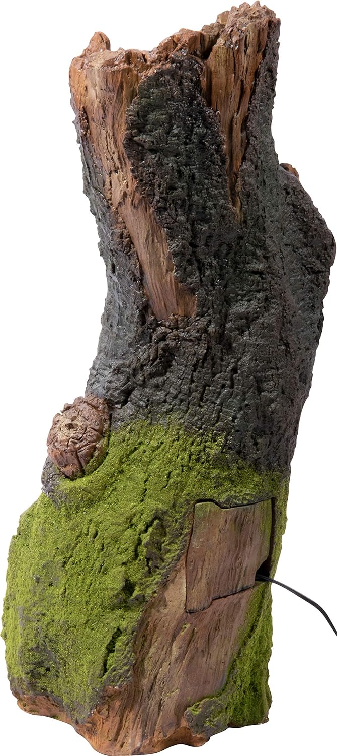 dobar® 96310e Grosser Design Gartenbrunnen Naturgeist | Terrassenbrunnen mit LED-Beleuchtung | Wasse