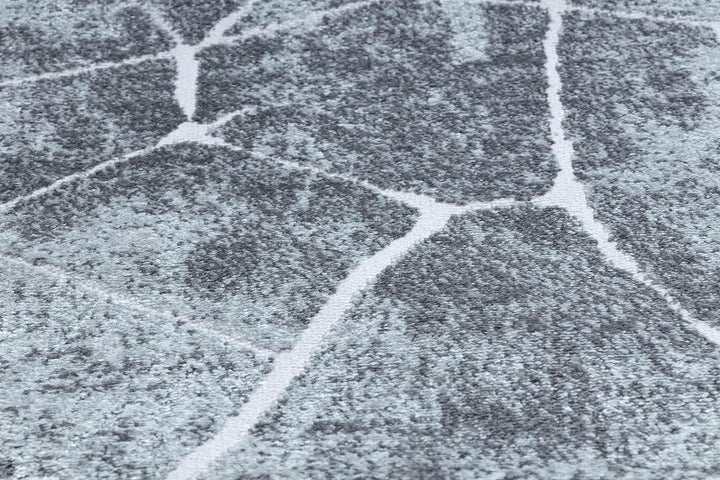 Modernen Preiswert Läufer MEFE, Läufer Strukturell, Marmor - Zwei Ebenen aus Vlies Grau 70x100 cm 70