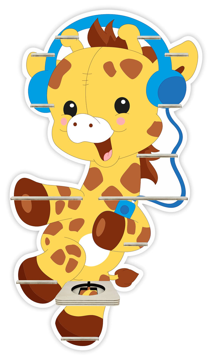 Farbklecks Collection Musikboxregal Giraffe mit Kopfhörer