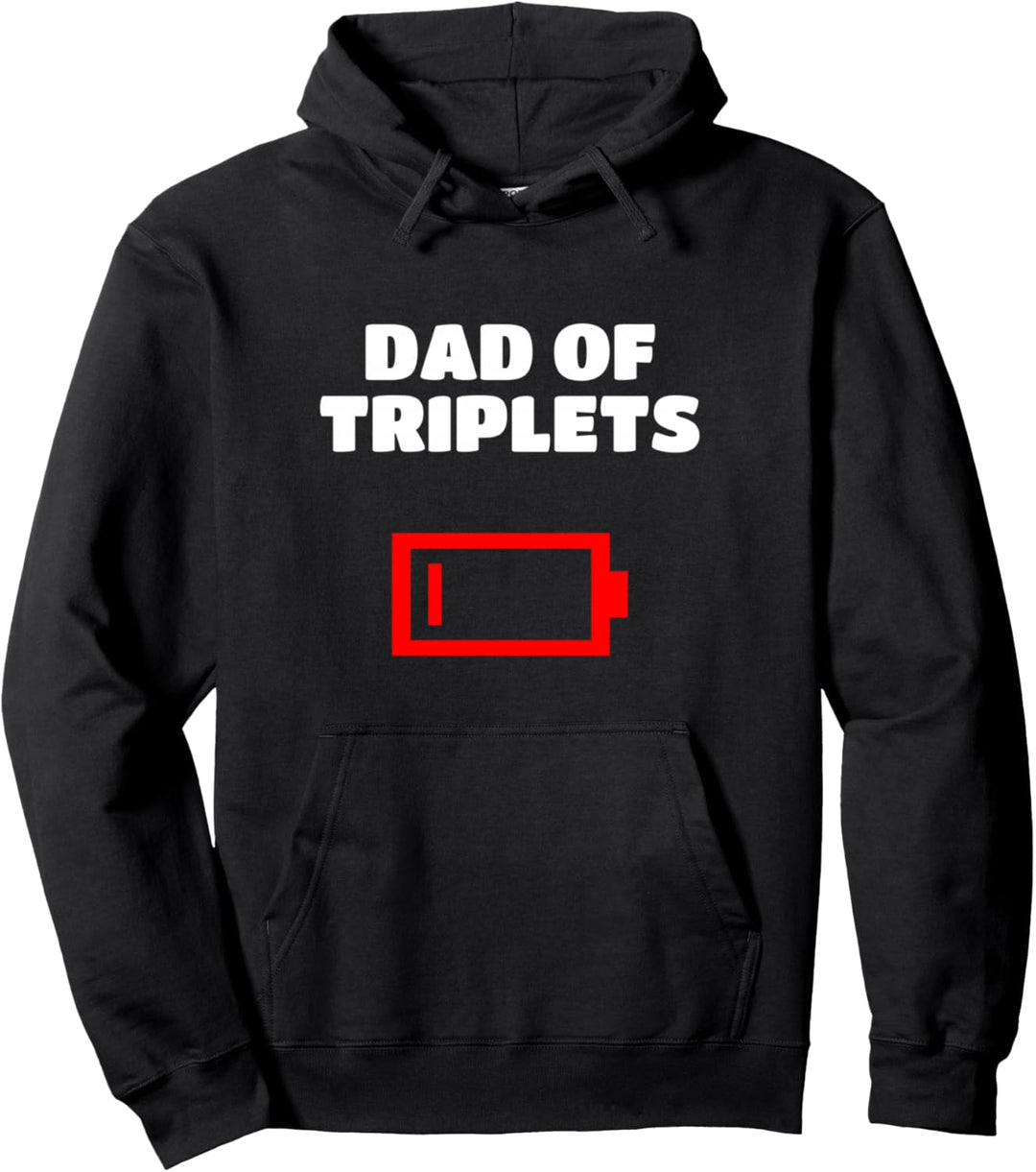 Müder Vater Von Drillingen Vater Mit Drillingen Babys Pullover Hoodie
