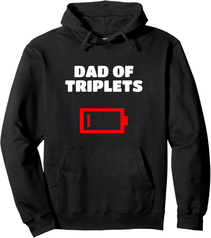 Müder Vater Von Drillingen Vater Mit Drillingen Babys Pullover Hoodie