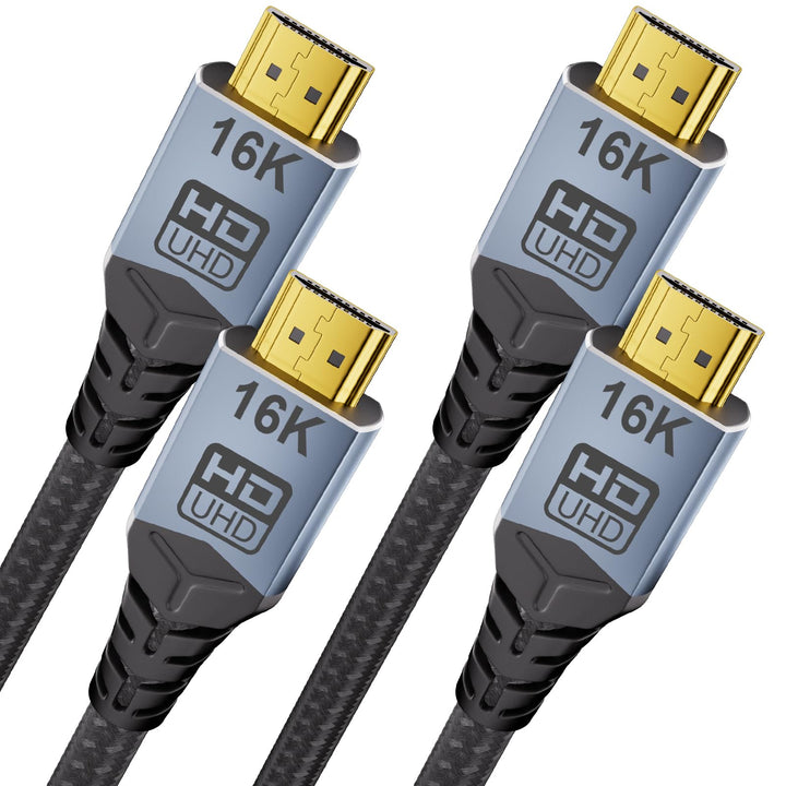 [2Stück hdmi kabel 0.5meter,HDMI 2.2 Kabel 96Gbps,Ultra High Speed HDMI Kabel 16K@60Hz 8K@240Hz 4K@4