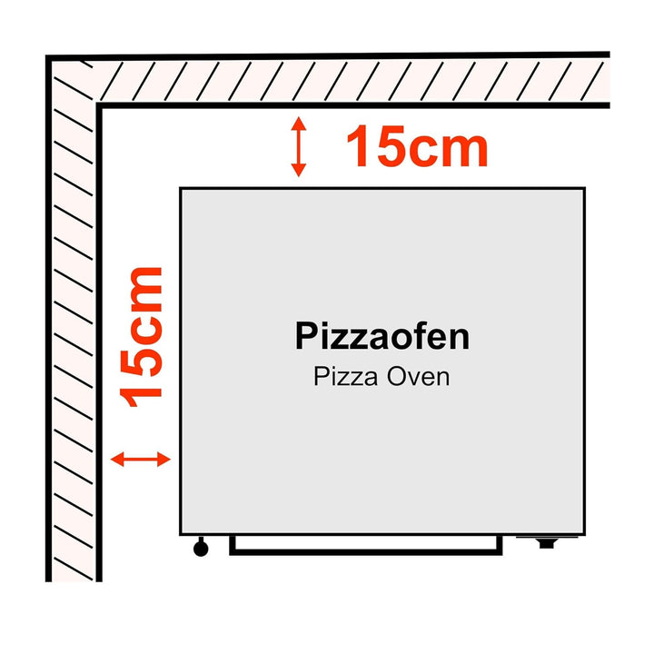 GGM Gastro | MPOFP135 | Elektro Mini Pizzaofen/Flammkuchen Ofen - 1 x 33cm - Manuell