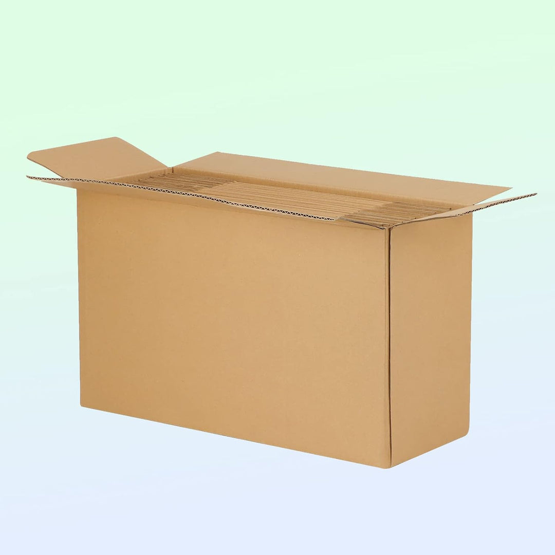 RLAVBL 25 Stück Braune Versandkartons mit den Massen 20,4 x 20,4 x 10,2 cm für den Versand von Gegen