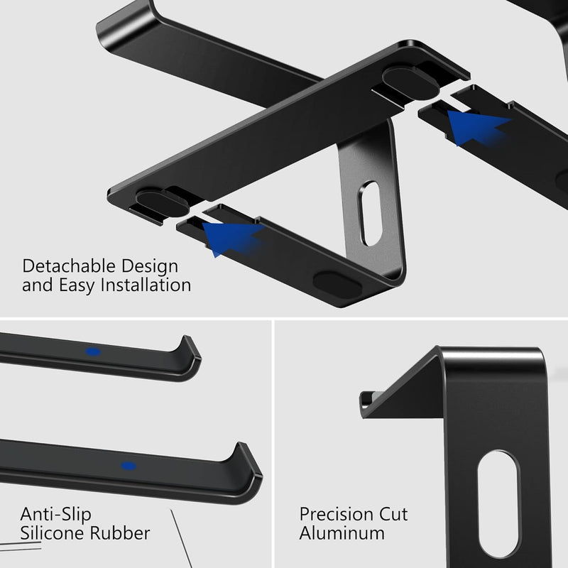 BESIGN LS03S Laptop ständer aus Aluminium, Ergonomischer Notebook-Ständer, Laptop ständer kompatibel