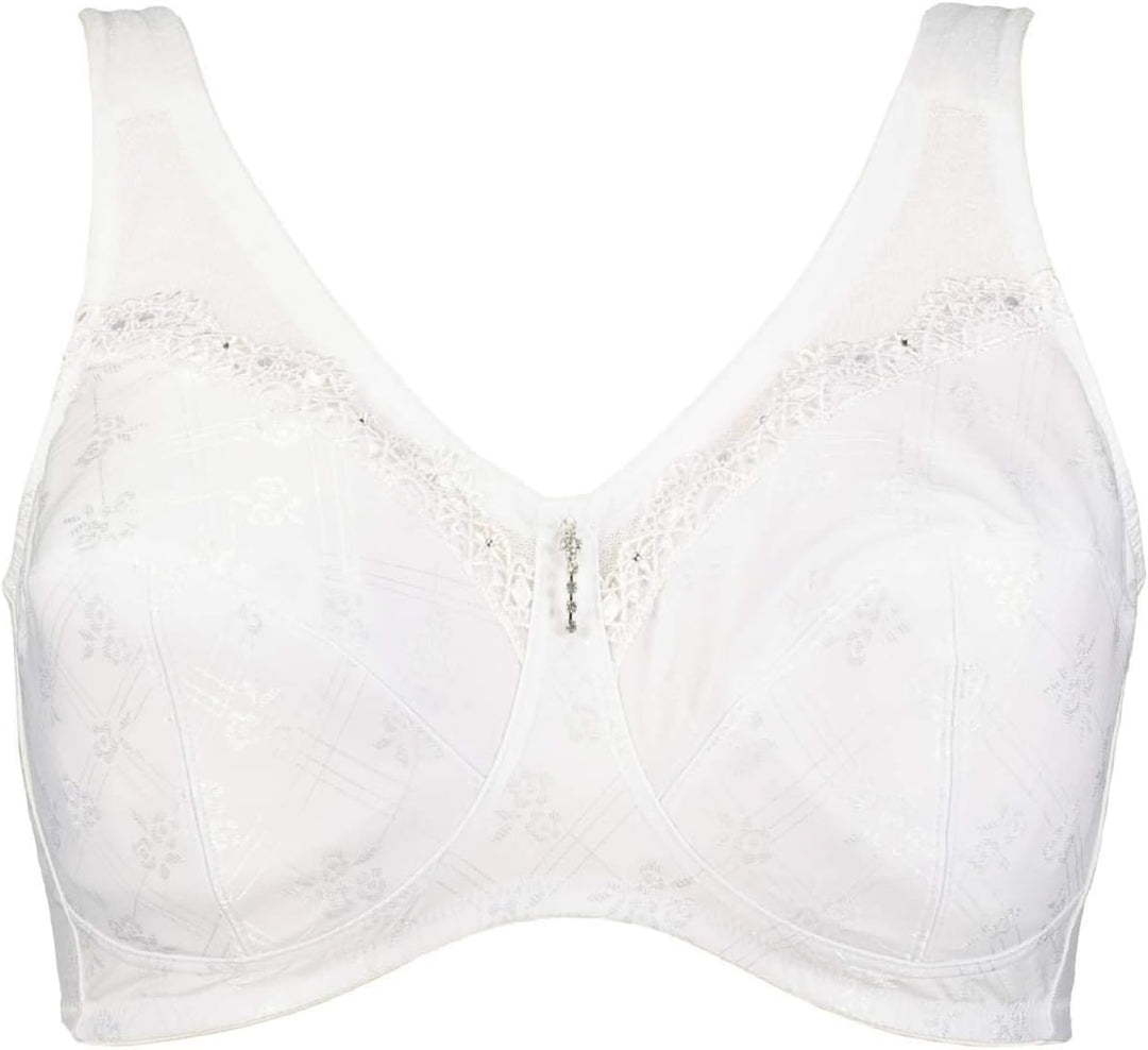Ulla Popken Damen Entlastungs, Bügel, Strassanhänger, Cup C-G BH 100F Weiss, 100F Weiss