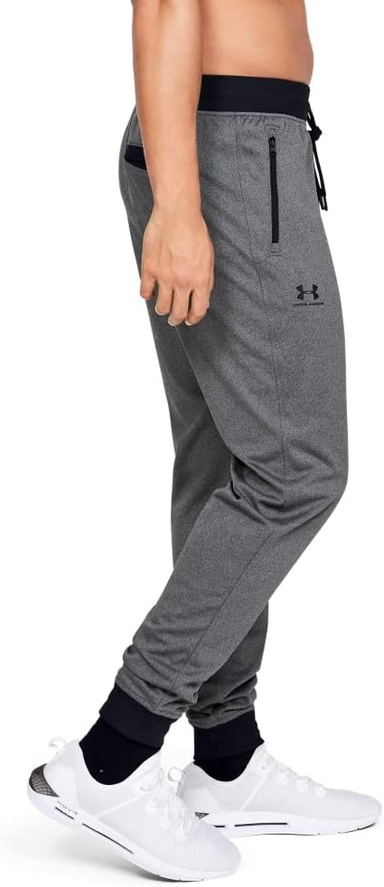 Under Armour Herren Sportstyle Tricot Jogger Hosen XXL Carbon Heather / Black, XXL Carbon Heather /