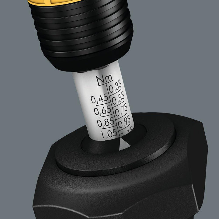 Wera 7440 Kraftform ESD einstellbare Drehmomentschraubendreher mit Rapidaptor Schnellwechselfutter,