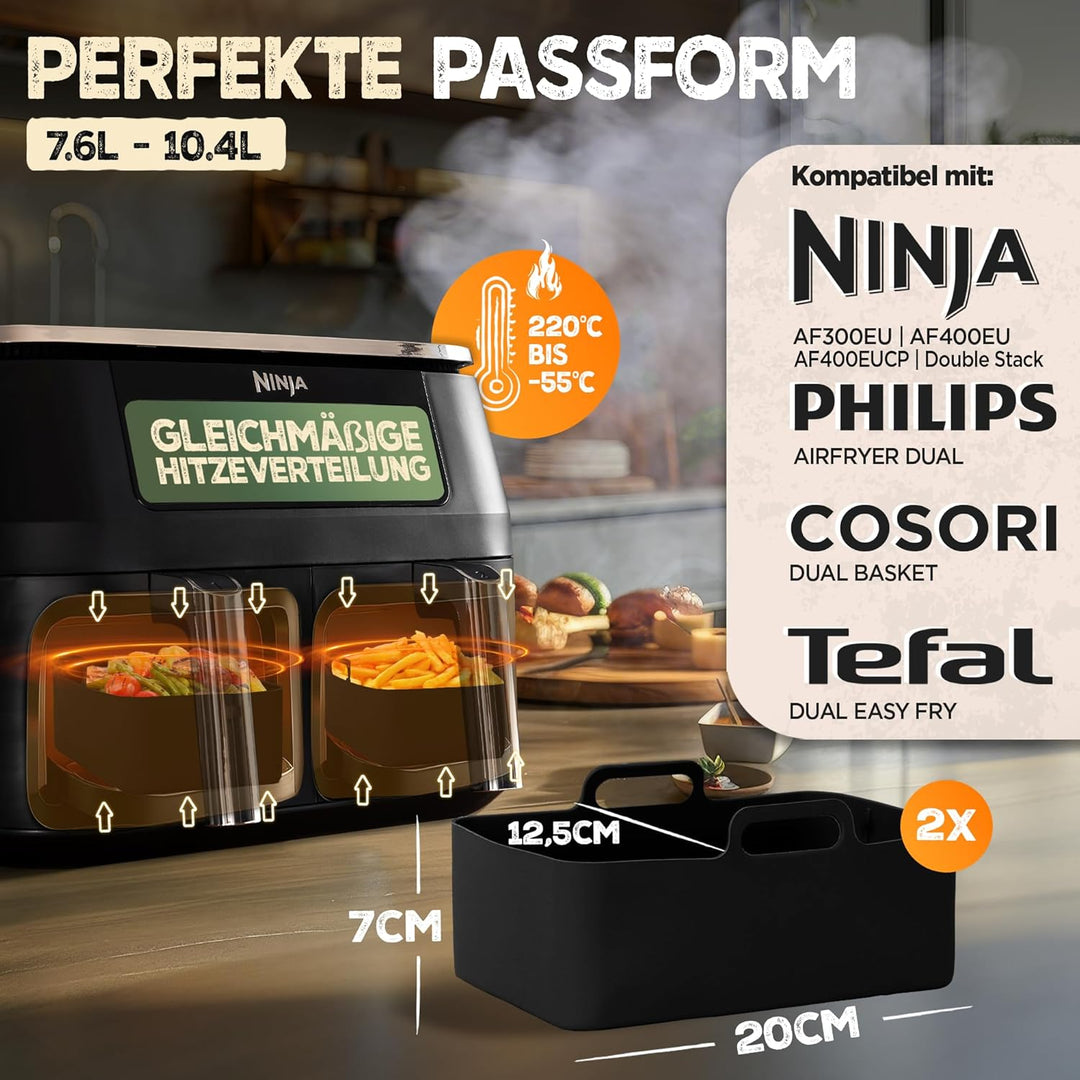 Ninja Heissluftfritteuse Zubehör Ninja Foodi Max Dual Zone af300eu af400eu af451eu - Airfryer Zubehö